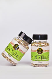 Mix Seeds | Chia Seeds, Flax Seeds, Pumpkin Seeds, Sesame Seeds, Sunflower Seeds | 200 Gram ( Export Quality)